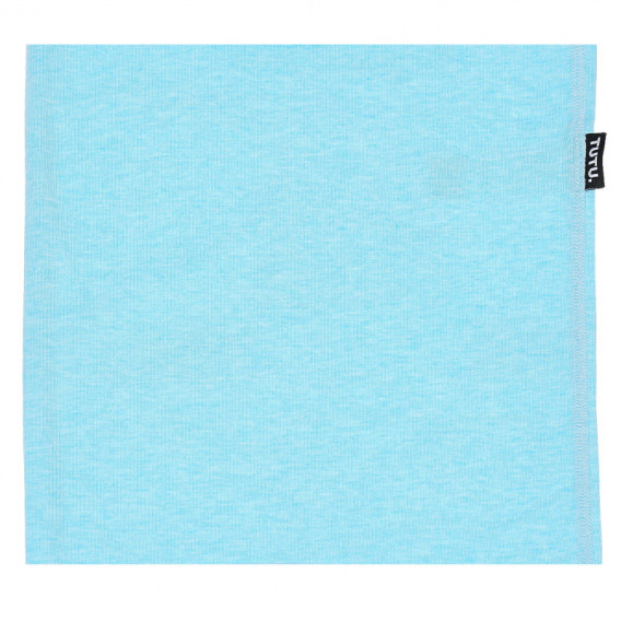 Βαμβακερό κασκόλ σε γαλάζιο χρώμα  TUTU 100235 2