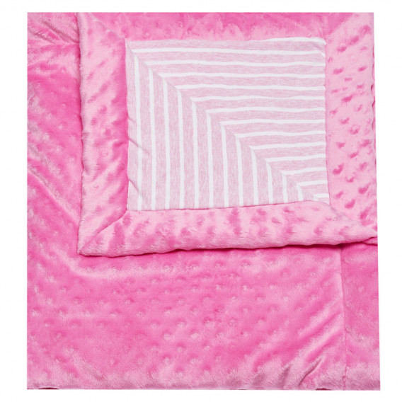 Βελουτέ κουβέρτα σε ροζ χρώμα, για κορίτσι TUTU 100345 