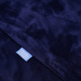 Βελούδινο σκούρο μπλε κασκόλ, από υψηλής ποιότητας ύφασμα, για αγόρι. TUTU 100412 2