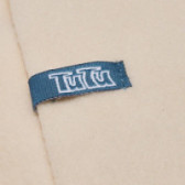 Βελούδινο μπεζ κασκόλ από ύφασμα υψηλής ποιότητας TUTU 100430 2