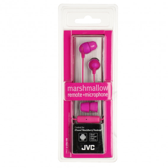 Στερεοφωνικό ακουστικό ροζ χρώματος ha-fr37-p JVC 101151 