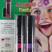Βαφές προσώπου σε ροζ και μοβ χρώμα με απλικατέρ Alpino 101221 2
