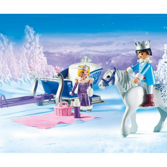 Playmobil - Magic, έλκηθρο με βασιλικό ζευγάρι για κορίτσια Playmobil 101759 3