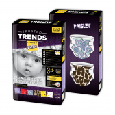 Πάνες μίας χρήσης, Trends Paisley, Μέγεθος: 3, 2x60 τεμ. Pufies 10219 