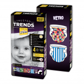 Πάνες PufiesTrusted Trends Maxi 4, Retro baby Value Pack 2x52 τεμάχια. Pufies 10228 