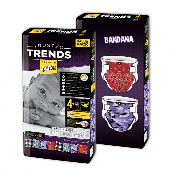 Πάνες Pufies Trusted Trends Maxi+ 4, Bandana baby Value Pack 2x48 τεμάχια. Pufies 10234 