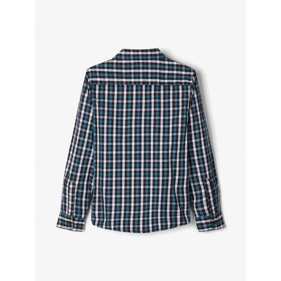 Βαμβακερό μακρυμάνικο πουκάμισο με τσέπη, για αγόρι Name it 102538 2