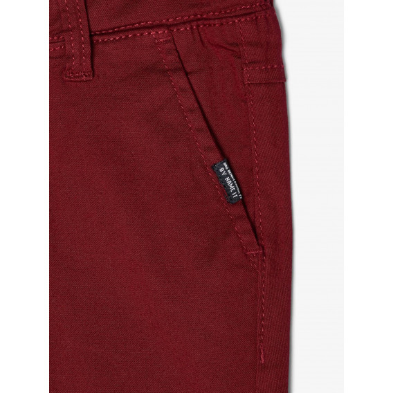 Κόκκινο παντελόνι με κρυφή τσέπη, για αγόρι Name it 102558 3