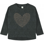Μπλούζα από οργανικό βαμβάκι, με λαμπερό σχέδιο καρδιάς, για κορίτσι Name it 102589 