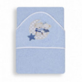 Βρεφική μπουρνουζοπετσέτα, Amoroso, σε μπλε χρώμα, για αγόρι Inter Baby 103174 
