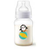 Μπουκάλι 260 ml κλασικό + πολυπροπυλένιο με πιπίλα 2 οπών για μωρά 1+ μηνών Philips AVENT 10344 