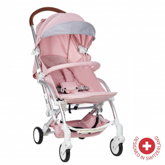 Καρότσι μωρού  της Zizito, ελβετικής κατασκευής και σχεδιασμού, σε ροζ χρώμα ZIZITO 103490 