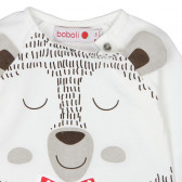 Βαμβακερή μπλούζα με μακριά μανίκια και χαρούμενη εκτύπωση για ένα μωρό - unisex Boboli 104 3