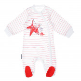 Βαμβακερές πιτζάμες με μακριά μανίκια και αστέρι για μωρά Ewa Klucze 104839 