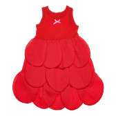 Αμάνικο βαμβακςρό φόρεμα με μεγάλους κύκλους σε κόκκινο χρώμα The Tiny Universe 105054 