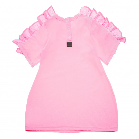 Κοντομάνικο παιδικό φόρεμα σε ροζ χρώμα The Tiny Universe 105110 2