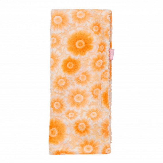 Βελούδινο κασκόλ σε πορτοκαλί χρώμα για κορίτσια TUTU 106736 