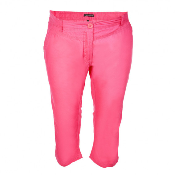 Βαμβακερό παντελόνι κάπρι μητρότητας, ροζ EMOI 106953 
