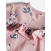 Τουνίκ μακρυμάνικη για μωρά ( κορίτσια ), ροζ Name it 107566 3
