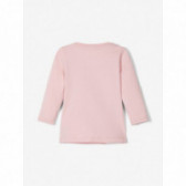 Βαμβακερή μπλούζα με panda σε ροζ χρώμα για κορίτσια Name it 107571 2