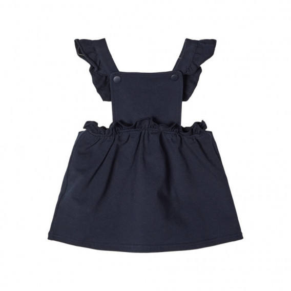 Φόρεμα από οργανικό βαμβάκι, σκούρο μπλε για κορίτσια Name it 107581 