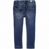 Μαλακό ελαστικό τζιν παντελόνι, σε μπλε χρώμα για κορίτσια Name it 107652 2
