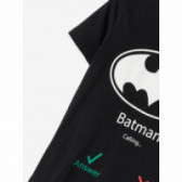 Βαμβακερό μπλουζάκι Batman, μαύρο για αγόρια Name it 107676 3