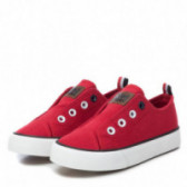 Κόκκινα sneakers, με ελαστικά λουράκια XTI 107878 