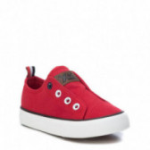Κόκκινα sneakers, με ελαστικά λουράκια XTI 107880 3