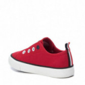 Κόκκινα sneakers, με ελαστικά λουράκια XTI 107881 4