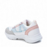 Sneakers γκρι-μπλε χρώματος, με λουράκια και πολύχρωμες λεπτομέρειες XTI 107904 4