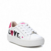 Sneakers σε λευκό χρώμα, με επιγραφή, για κορίτσι XTI 107911 3
