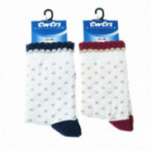 Σετ από δύο ζευγάρια κάλτσες σε μπλε χρώμα, για κορίτσι Ewers 107955 4