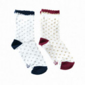 Σετ από δύο ζευγάρια κάλτσες σε μπλε χρώμα, για κορίτσι Ewers 107957 3