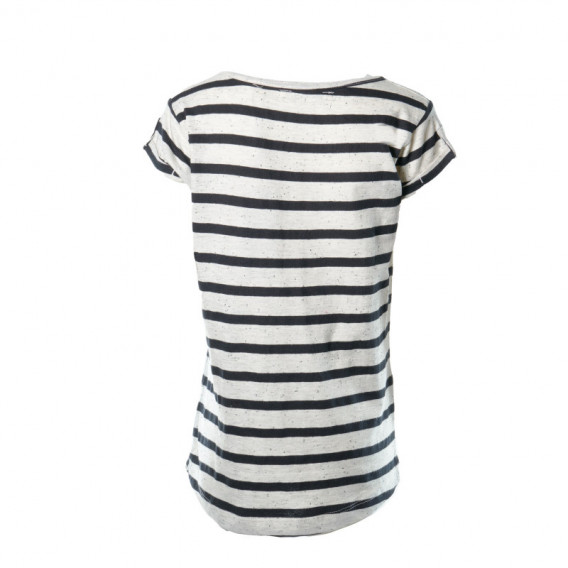 Ριγέ βαμβακερή μπλούζα για ένα κορίτσι EMOI 108059 2