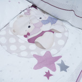 Interbaby σετ ύπνου 3 τεμαχίων σε ροζ χρώμα σχεδιασμένο για κορίτσι Inter Baby 109162 3