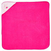 Βρεφική μπουρνουζοπετσέτα, I Love You Ratoncito, σε ροζ χρώμα, για κορίτσι Inter Baby 109205 2