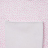 Βαμβακερή θήκη κούνιας, Basic friends, με ζωάκια, σε ροζ χρώμα Inter Baby 109284 4