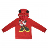 Φούτερ Minnie Mouse για κορίτσι, σε κόκκινο χρώμα, με κουκούλα Minnie Mouse 1094 3