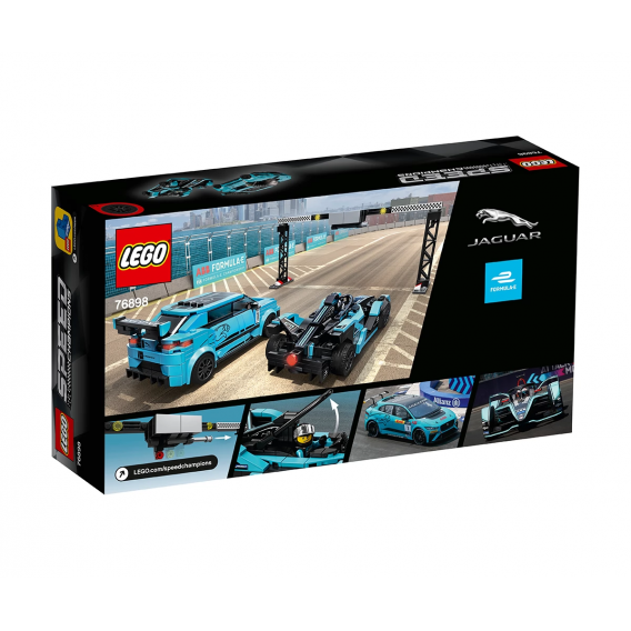 Lego Set, Formula E Panasonic Jaguar Racing GEN2 αυτοκίνητο &amp; Jaguar I-PACE eTROPHY, 565 τεμάχια Lego 110236 2