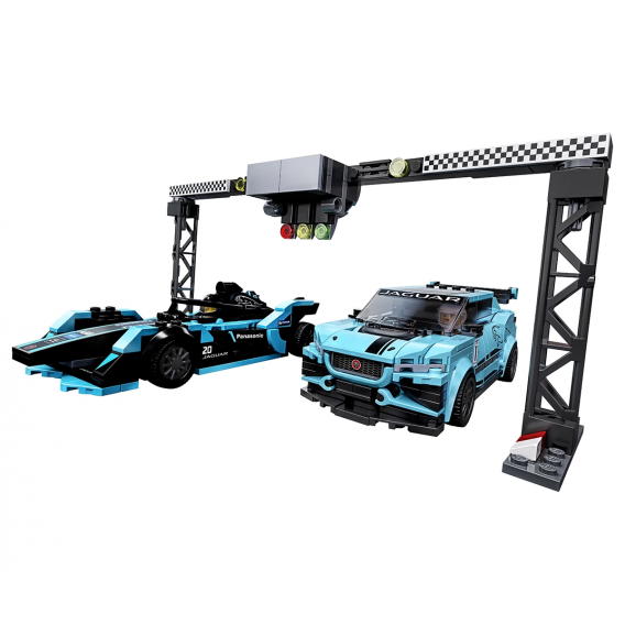 Lego Set, Formula E Panasonic Jaguar Racing GEN2 αυτοκίνητο &amp; Jaguar I-PACE eTROPHY, 565 τεμάχια Lego 110237 3