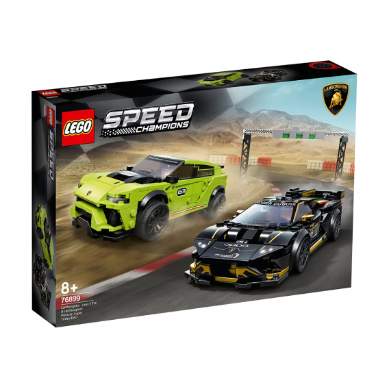 Lego Set, Lamborghini Urus ST-X &amp; Lamborghini Huracán Super Trofeo EVO, 663 τεμάχια Lego 110243 