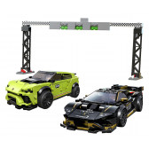 Lego Set, Lamborghini Urus ST-X &amp; Lamborghini Huracán Super Trofeo EVO, 663 τεμάχια Lego 110245 3
