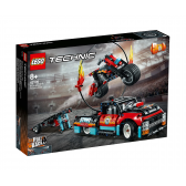 Σετ Lego, Φορτηγό και μοτοσικλέτα για ακροβατικά, 610 τεμάχια Lego 110433 