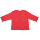 Κόκκινη βαμβακερή μπλούζα με στάμπα Chicco 111008 2