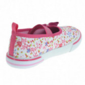 Ροζ παπούτσια με έγχρωμο σχέδιο και κορδέλα για κορίτσι Beppi 111762 2