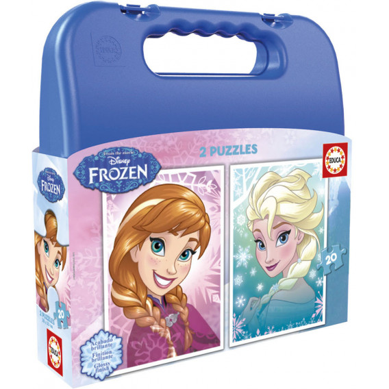  2 σε 1 Elsa και Anna Puzzle με Χαρτοφύλακα Frozen 11198 