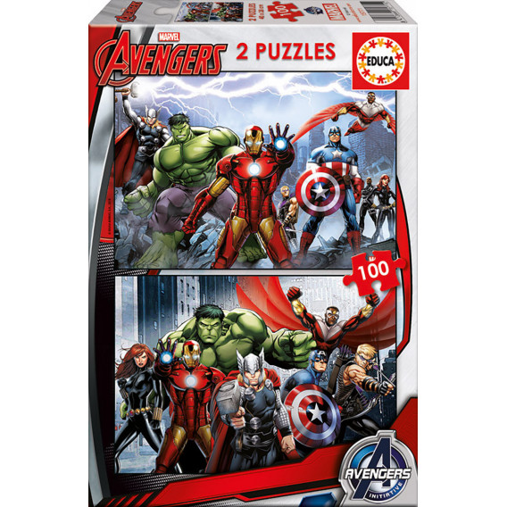 2-σε-1 100-Κομμάτια Παιδικό Avengers Puzzle Avengers 11206 