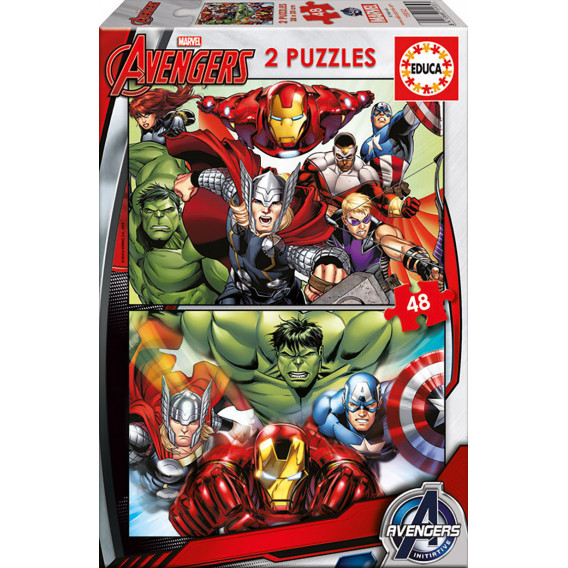 2-σε-1 48-Κομμάτια Παιδικό Avengers Puzzle Avengers 11207 
