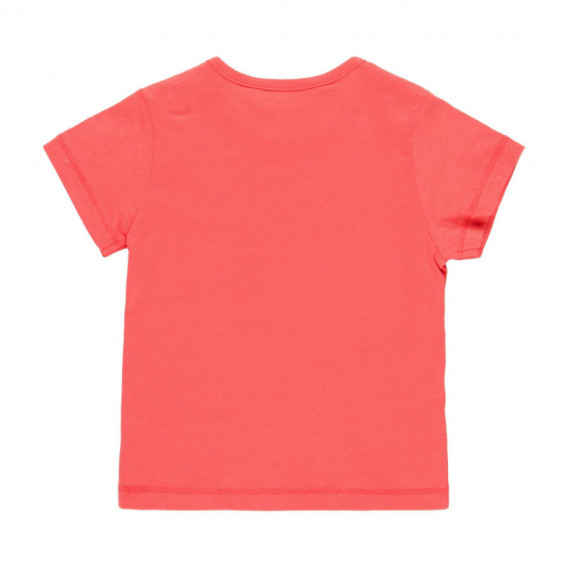 Βαμβακερό μπλουζάκι μωρού Boboli με τύπωμα, ροζ Boboli 112760 2